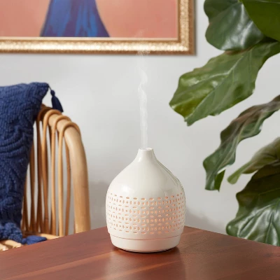 300ml Cutout Ceramic Color Changing Oil Diffuser White - Opalhouse™ 1 300ml Cutout Ceramic Color Changing Oil Diffuser White - Opalhouse™