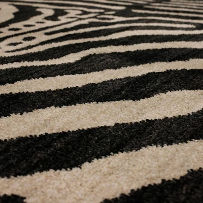 Zebra Stripe Woven Rug - Opalhouse 3 Zebra Stripe Woven Rug - Opalhouse - Image 3