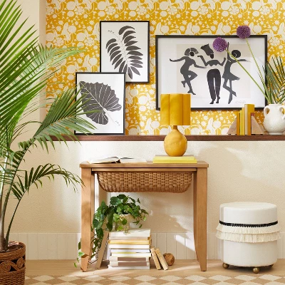 (Set Of 2) 16" X 20" Leaf Duo Framed Canvases Black - Opalhouse™ Designed With Jungalow™ 1 (Set Of 2) 16" X 20" Leaf Duo Framed Canvases Black - Opalhouse™ Designed With Jungalow™