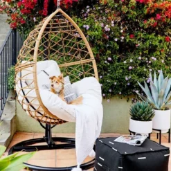 Britanna Patio Hanging Egg Chair - Natural - Opalhouse™ 9 Britanna Patio Hanging Egg Chair - Natural - Opalhouse™ -Opalhouse GUEST 4b072736 06c1 4fa1 8662 422f2020ef23