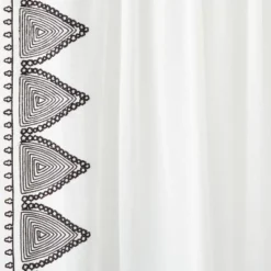 1pc Light Filtering Diamond Border Window Curtain Panel White - Opalhouse™ Designed With Jungalow™ 6 1pc Light Filtering Diamond Border Window Curtain Panel White - Opalhouse™ Designed With Jungalow™ -Opalhouse GUEST 6a1227ec a22c 4a58 b5cd ea3e9bda3f45