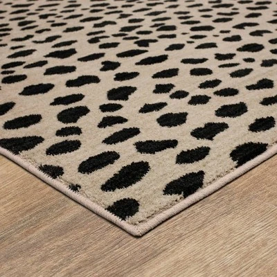 Daffodil Leopard Print Woven Rug - Threshold™ 1 Daffodil Leopard Print Woven Rug - Threshold™