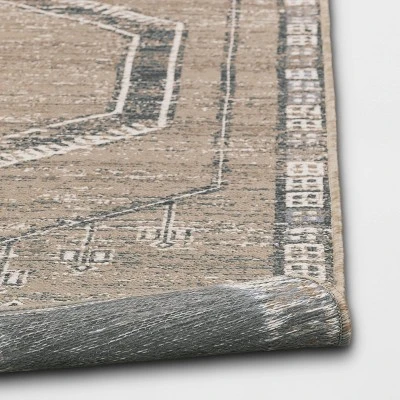 5'x7' Sunset Moroccan Tapestry Rectangular Woven Outdoor Area Rug Light Brown - Opalhouse™ 3 5'x7' Sunset Moroccan Tapestry Rectangular Woven Outdoor Area Rug Light Brown - Opalhouse™ - Image 3