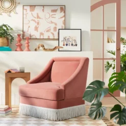 16" X 16" Collaged Flowers Framed Canvas Beige - Opalhouseâ„¢ Designed With Jungalowâ„¢