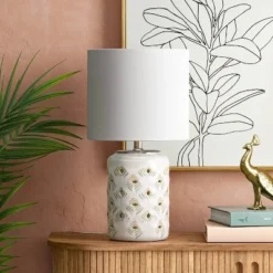 Diamond Cutout Table Lamp With Lit Base - Opalhouseâ„¢