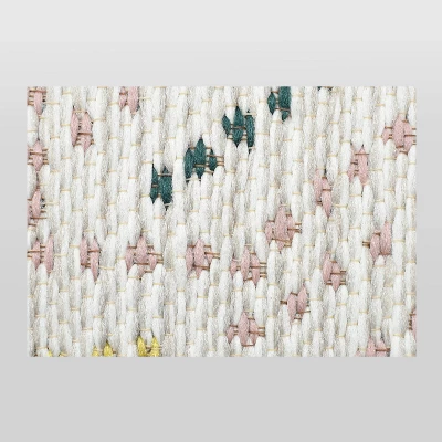 5" X 7" Multi Dot Fringed Outdoor Rug Teal/Pink/Yellow - Opalhouse™ 1 5" X 7" Multi Dot Fringed Outdoor Rug Teal/Pink/Yellow - Opalhouse™