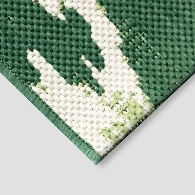 5' X 7' Peacock Ikat Outdoor Rug Green - Opalhouse™ 1 5' X 7' Peacock Ikat Outdoor Rug Green - Opalhouse™