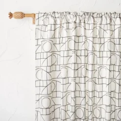 1pc Light Filtering Embroidery Bridges Window Curtain Panel White - Opalhouseâ„¢ Designed With Jungalowâ„¢