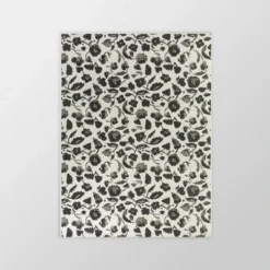 Floral Outdoor Rug Black - Opalhouseā¢