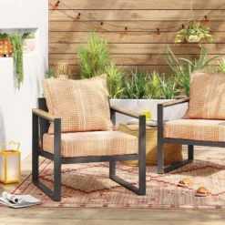 7'x10' Tapestry Rectangular Woven Outdoor Area Rug Red/Pink - Opalhouseā¢