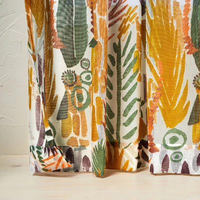 1pc Sheer Burnout Window Curtain Panel - Opalhouse™ Designed With Jungalow™ 2 1pc Sheer Burnout Window Curtain Panel - Opalhouse™ Designed With Jungalow™ - Image 2